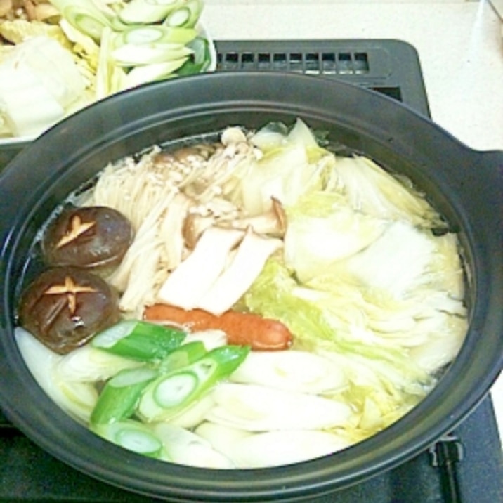 白だしでおいしい水炊き風鍋 レシピ 作り方 By Anelavivi 楽天レシピ